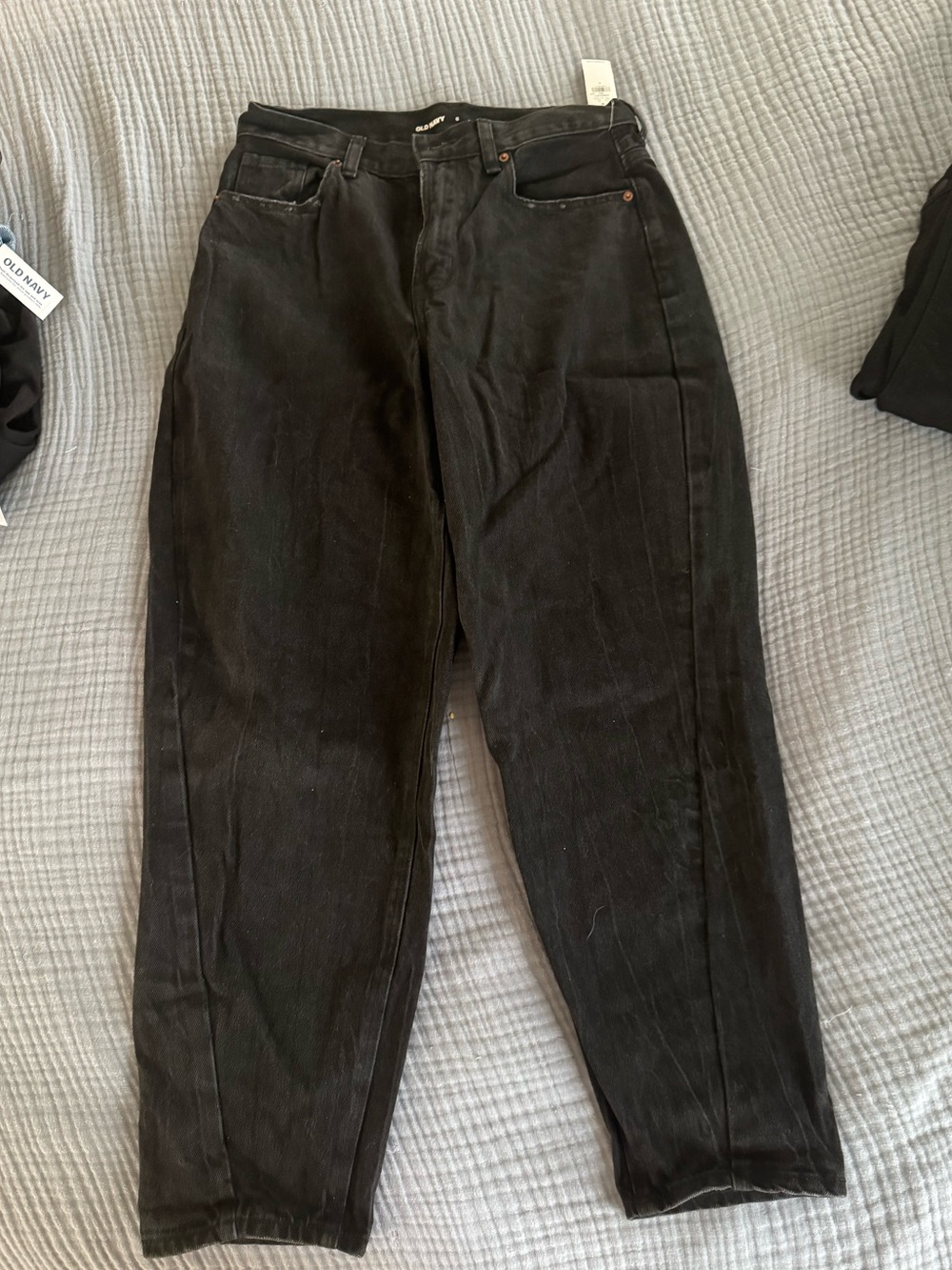 NWT Old Navy Extra High-Rise Black 100% Cotton Jeans Size 6
